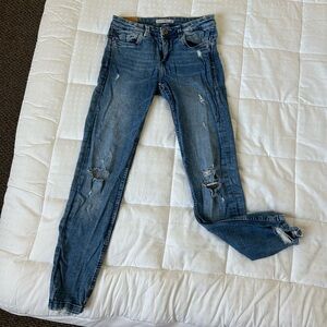Zara Skinny Ripped Jeans